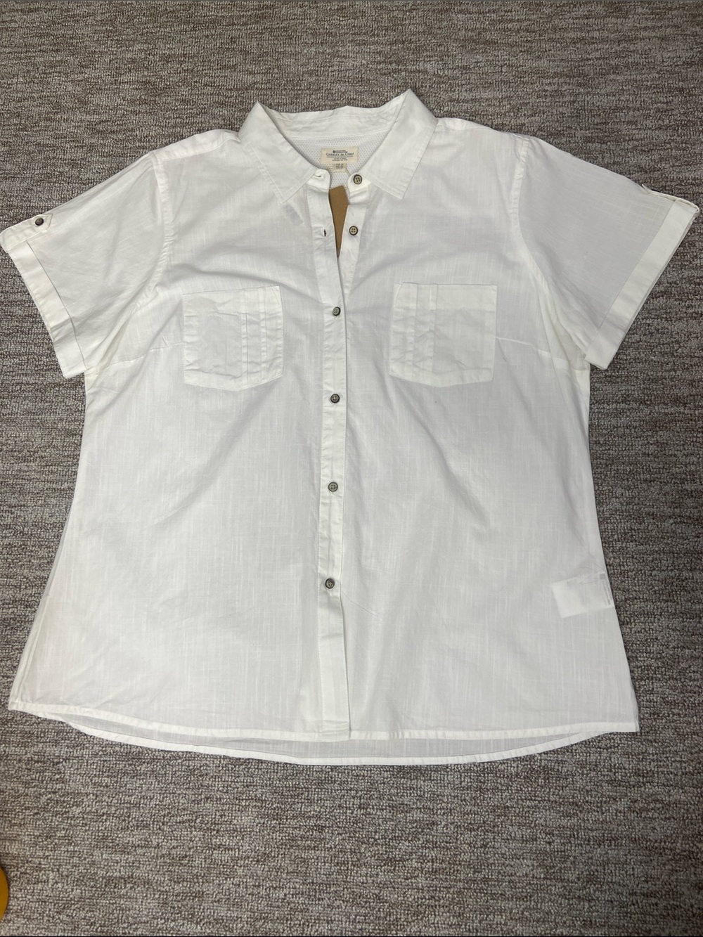 Mountain Warehouse White Coconut Short Sleeve Button up